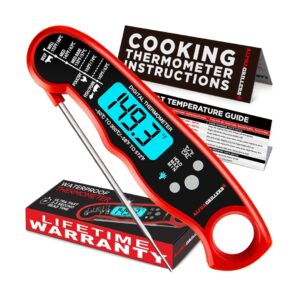Alpha Grillers Meat Thermometer Digital – Instant Read Food Thermometer for Cooking & Grilling – Professional Kitchen Gifts for Men, Dad & Mom