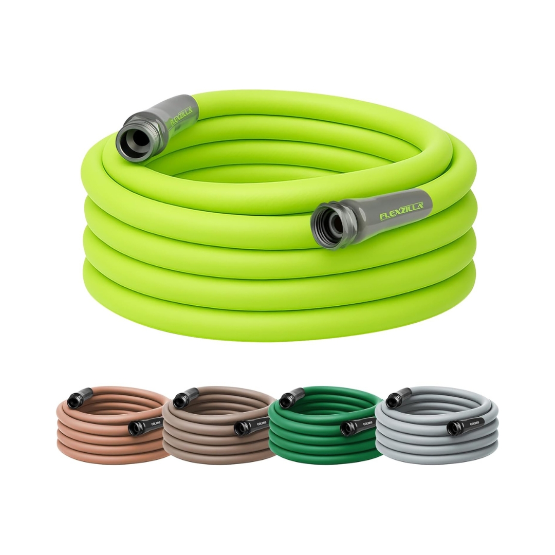 Flexzilla Garden Hose 5/8 in. x 50 ft., Lightweight All-Weather Water Hose, Durable and Flexible, Leak-Free Connections